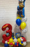 Grand Balloon Number Marquee Design- Choose Theme & Age