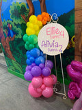 Easel  and Disc with  Balloon Garland HIRE Price from