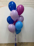 Balloon Tower of 10 latex on balloon weight (with Hi-Float 2-3 days float time)