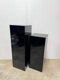 Black Acrylic Square Cake Plinth Stand Hire