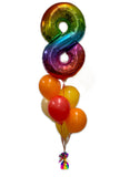 Giant Number Splendor Balloon Bouquet CHOOSE YOUR AGE & COLOURS