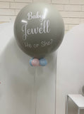 Gender Reveal Giant Confetti & Helium Filled Balloon From
