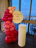 Easel  and Disc with  Balloon Garland HIRE Price from