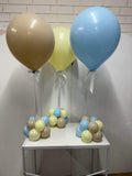 Big 40cm Latex Balloon on weight with Satin Ribbon in Standard or Chrome Colours 40cm 16inch