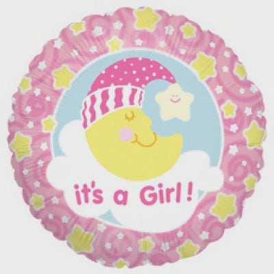 It's a Girl! Foil Balloon 45cm INFLATED #86045