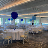 Large 60cm Latex Balloon Helium filled 3-4 day Float Time with Satin Ribbon & Balloon Weight