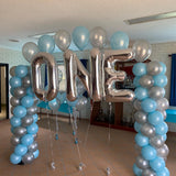 Balloon Arch 2 column with string of pearls heliums: from