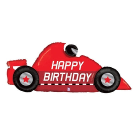 Birthday Race Car Foil Shape 142cm (56") INFLATED #251212
