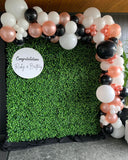 Green Wall Square Backdrop with Balloon Garland HIRE ITEM, price from