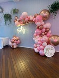 Gold Frame with Organic Balloon Garland HIRE