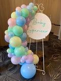 Easel  and Disc with  Balloon Garland HIRE Price from