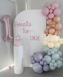 White Round Cake Plinth Hire