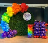 Round Green Wall with Organic Balloon Garland, HIRE ITEM Price From