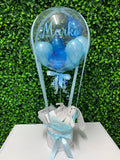 Personalised Hot Air Balloon Bubble Box Arrangement, Price From