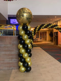 Balloon Column With Star or Round or Supershape Foil Topper