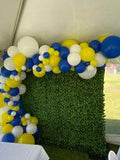 Green Wall Square Backdrop with Balloon Garland HIRE ITEM, price from