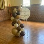 Easel  and Disc with  Balloon Garland HIRE Price from