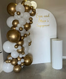 White, Beige or Black Ripple Cake Plinth Stand 90cm tall 33cm round HIRE