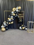 Gold Frame with Organic Balloon Garland HIRE ITEM