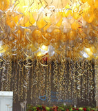 100 Ceiling Floating Helium Balloons on strings