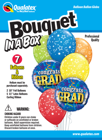 Congrats Grad Balloon Dazzler Bouquet #45693