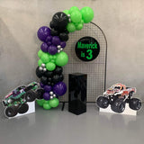 Mesh Arch White or Black or White French Window Backdrop with Balloon Garland HIRE