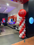 Balloon Column With Giant Topper Balloon
