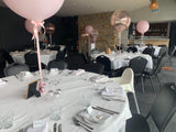 Large 60cm Latex Balloon Helium filled 3-4 day Float Time with Satin Ribbon & Balloon Weight