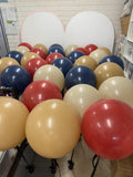 Big 40cm Latex Balloon on weight with Satin Ribbon in Standard or Chrome Colours 40cm 16inch