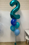 Giant Number Splendor Balloon Bouquet CHOOSE YOUR AGE & COLOURS