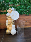 Clear Square or Round Cake Plinth Stand HIRE