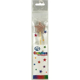 Rose Gold Glitter Long Stick Candle STAR #447253