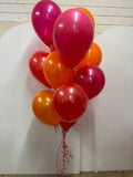 Balloon Tower of 10 latex on balloon weight (with Hi-Float 2-3 days float time)