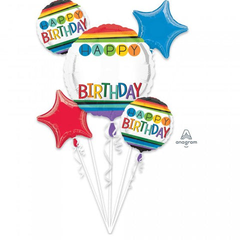 Birthday Add an Age Foil 5 pk Bouquet Kit INFLATED #34428