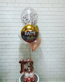 Mini Double Number Table Confetti Bouquet or Latex Bouquet  It's Just A Dinner Bouquet