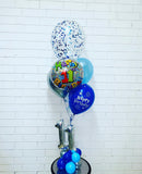 Mini Double Number Table Confetti Bouquet or Latex Bouquet  It's Just A Dinner Bouquet