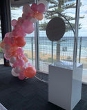 White Large Wide Square Cake Plinth Stand HIRE