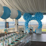 Large 60cm Latex Balloon Helium filled 3-4 day Float Time with Satin Ribbon & Balloon Weight