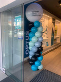 Balloon Column With Giant Topper Balloon