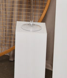 White Square Cake Plinth Hire