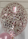 Big Confetti Filled 40cm Balloon on a weight #confetti40