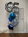 Giant Double Number Birthday Wish with Personalised Balloon Bouquet