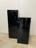 Black Acrylic Square Cake Plinth Stand Hire