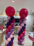 Balloon Column With Giant Topper Balloon