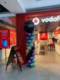 Balloon Column With Giant Topper Balloon