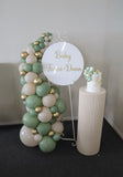Easel  and Disc with  Balloon Garland HIRE Price from