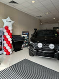 Balloon Column With Star or Round or Supershape Foil Topper