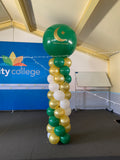 Balloon Column With Giant Topper Balloon