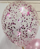 Big Confetti Filled 40cm Balloon on a weight #confetti40