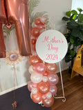 Easel  and Disc with  Balloon Garland HIRE Price from